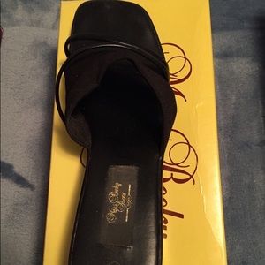 Miss Becky Black Sandals